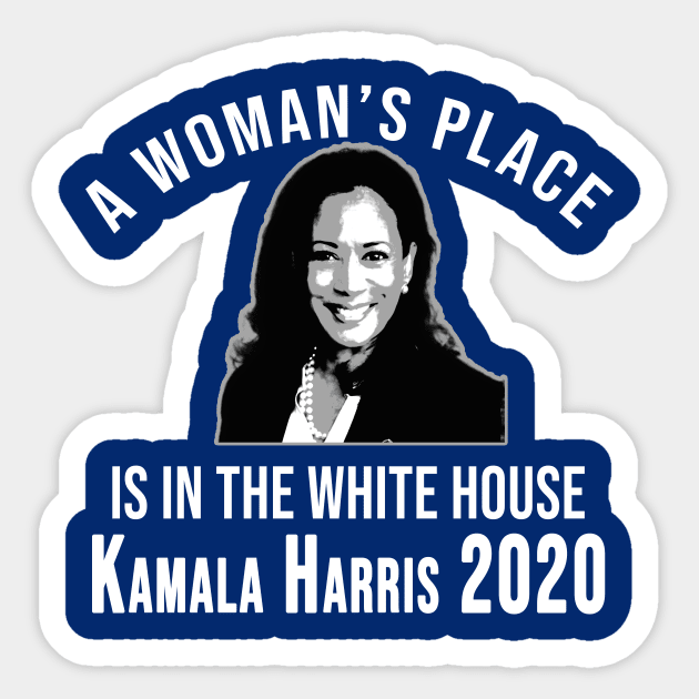 Kamala Harris in the White House 2020 Sticker by Scarebaby